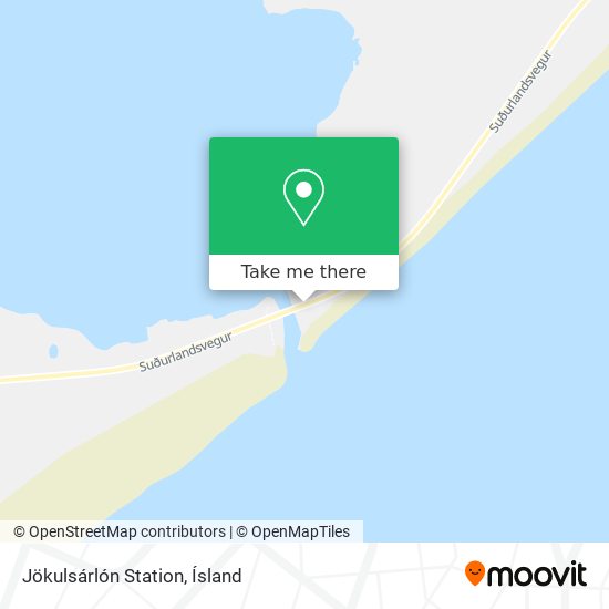 Jökulsárlón Station map