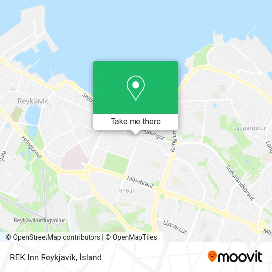 REK Inn Reykjavík map