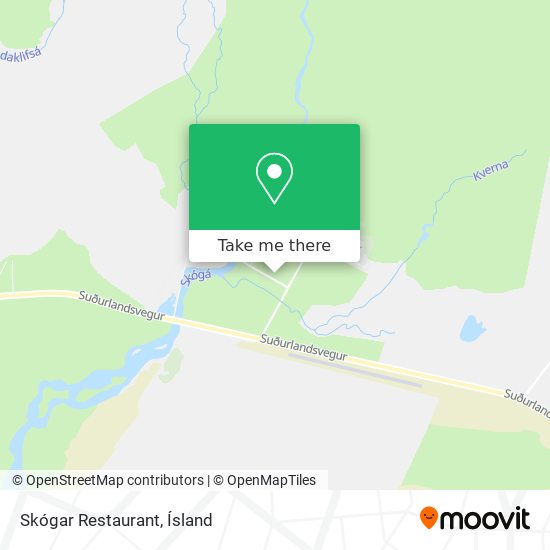 Skógar Restaurant map