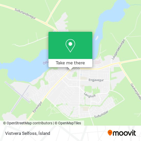 Mapa Vistvera Selfoss