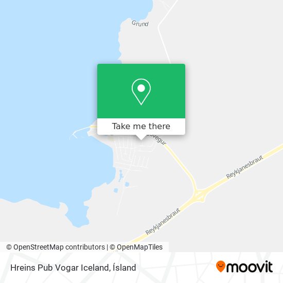 Mapa Hreins Pub Vogar Iceland