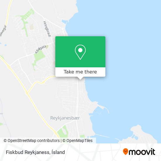 Mapa Fiskbud Reykjaness