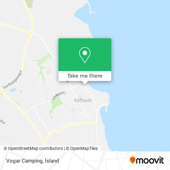 Vogar Camping map