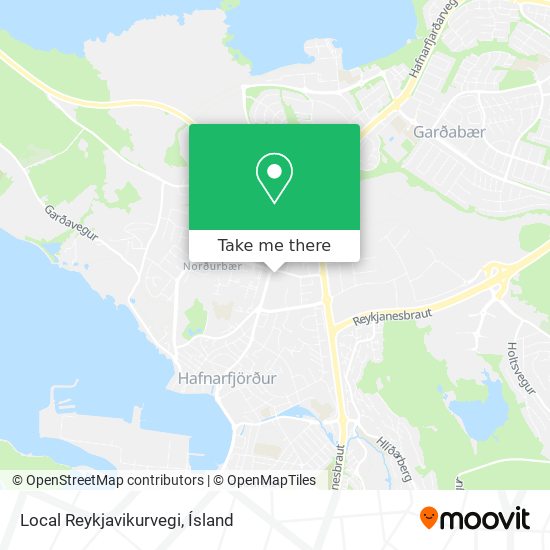 Mapa Local Reykjavikurvegi