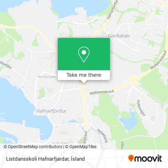 Listdansskoli Hafnarfjardar map