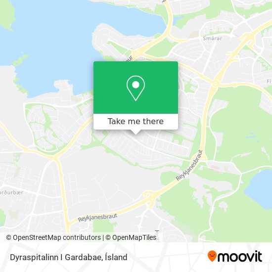 Dyraspitalinn I Gardabae map