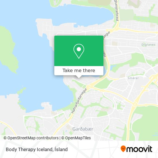 Body Therapy Iceland map