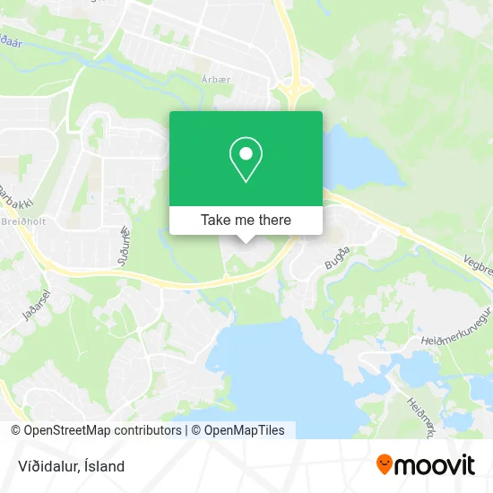 Víðidalur map