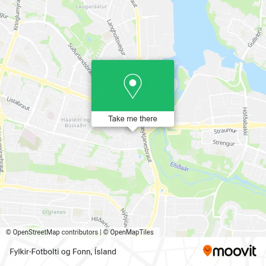 Fylkir-Fotbolti og Fonn map