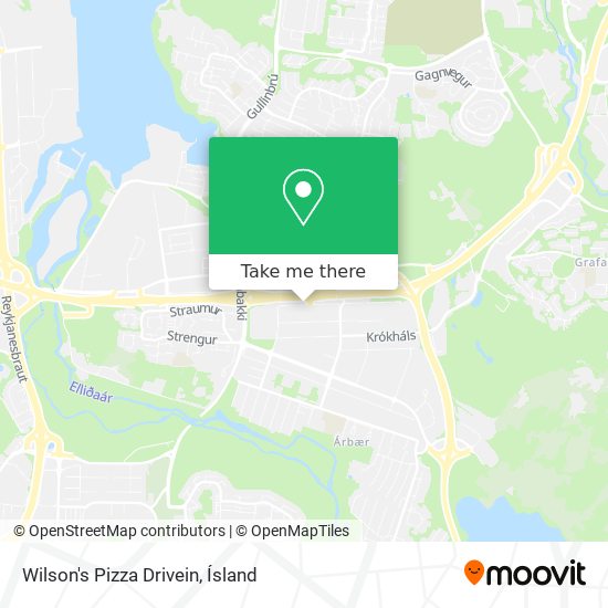 Wilson's Pizza Drivein map