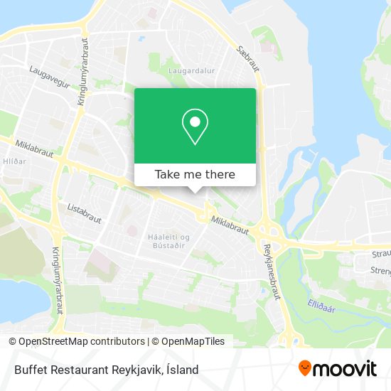 Mapa Buffet Restaurant Reykjavik