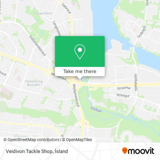 Mapa Veidivon Tackle Shop