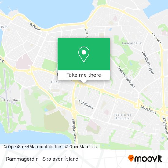 Rammagerdin - Skolavor map
