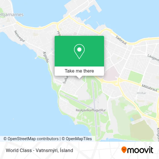 World Class - Vatnsmýri map