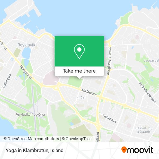 Yoga in Klambratún map