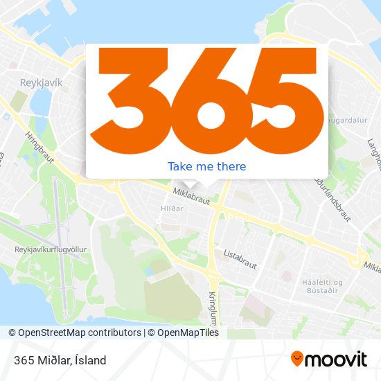 365 Miðlar map