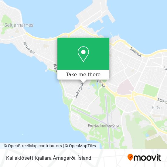 Kallaklósett Kjallara Árnagarði map