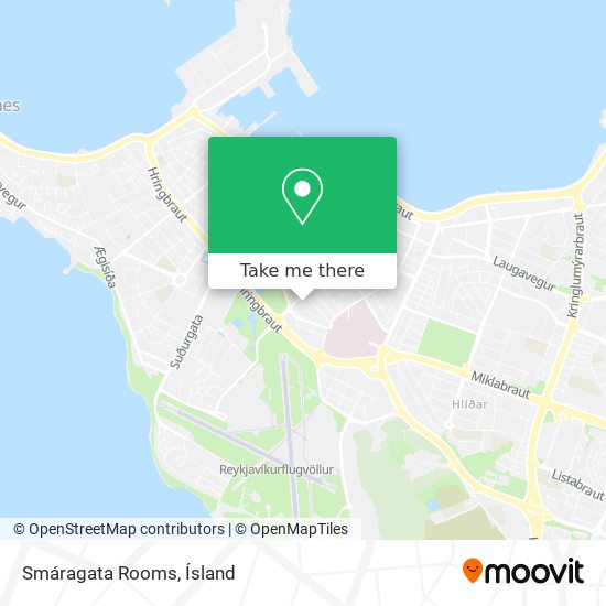 Smáragata Rooms map