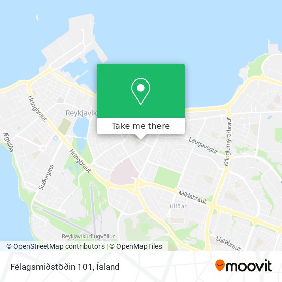 Félagsmiðstöðin 101 map