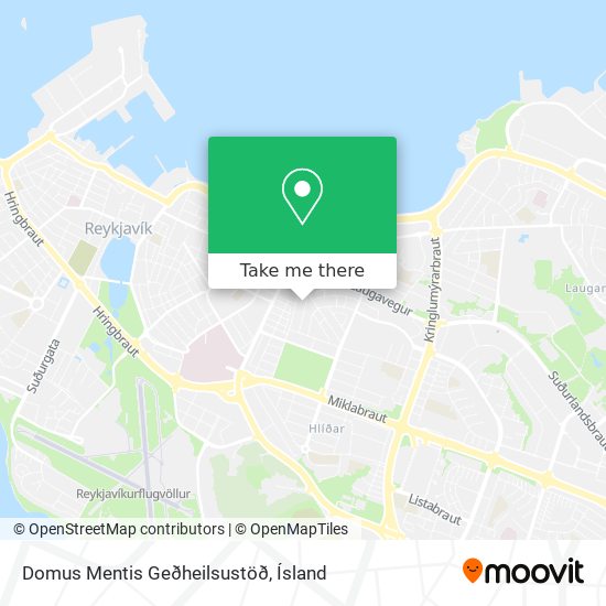 Domus Mentis Geðheilsustöð map