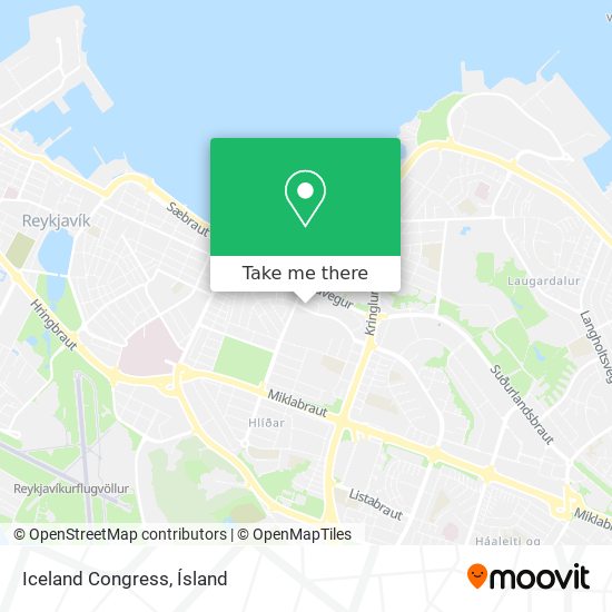 Mapa Iceland Congress