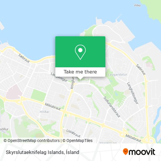 Skyrslutaeknifelag Islands map