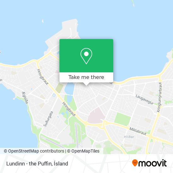 Lundinn - the Puffin map