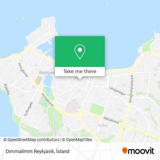 Dimmalimm Reykjavik map