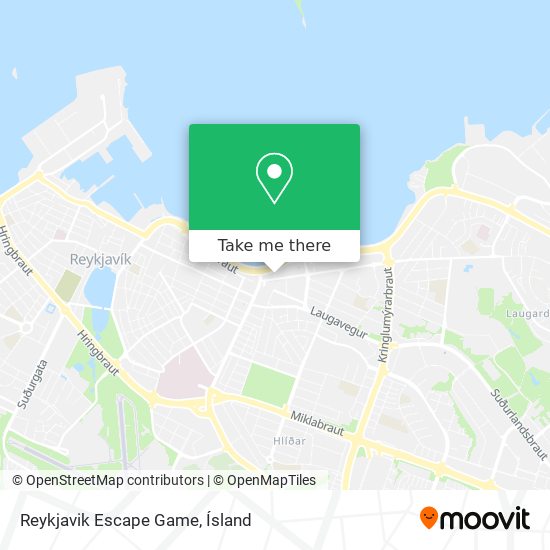 Mapa Reykjavik Escape Game