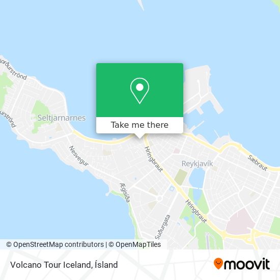 Volcano Tour Iceland map