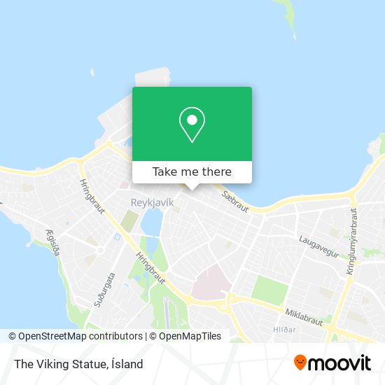 The Viking Statue map