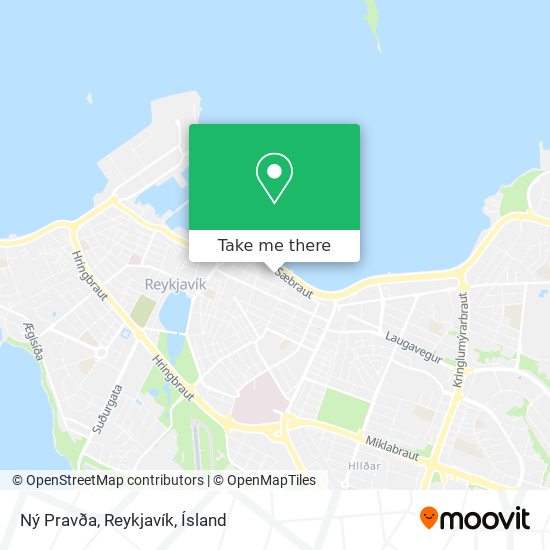 Ný Pravða, Reykjavík map
