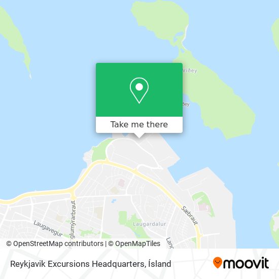 Reykjavik Excursions Headquarters map