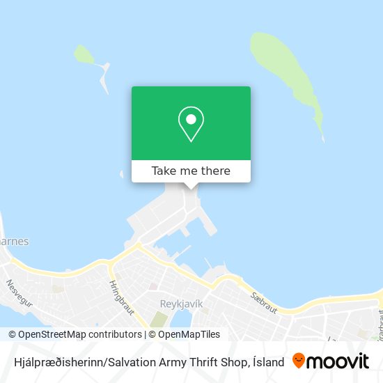 Hjálpræðisherinn / Salvation Army Thrift Shop map