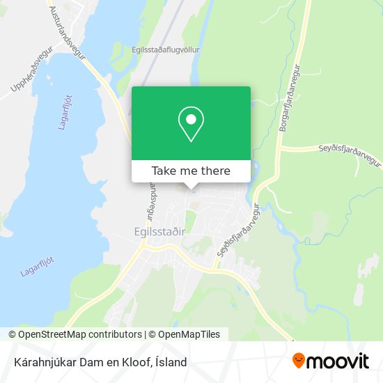 Kárahnjúkar Dam en Kloof map