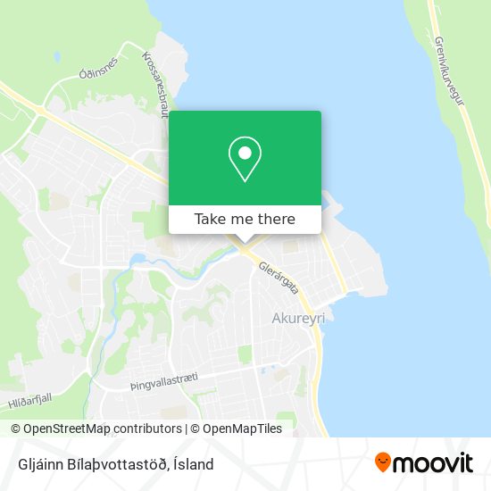 Gljáinn Bílaþvottastöð map