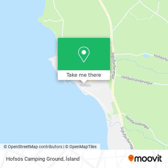 Hofsós Camping Ground map
