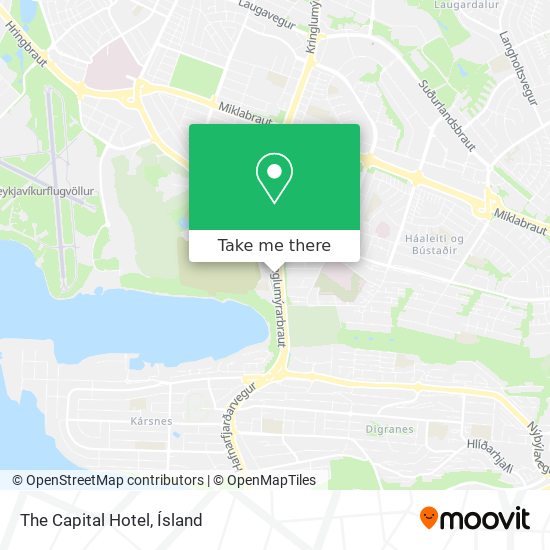 The Capital Hotel map