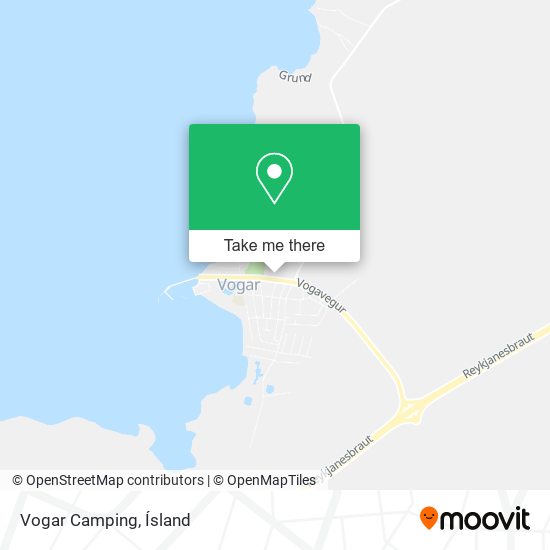 Vogar Camping map