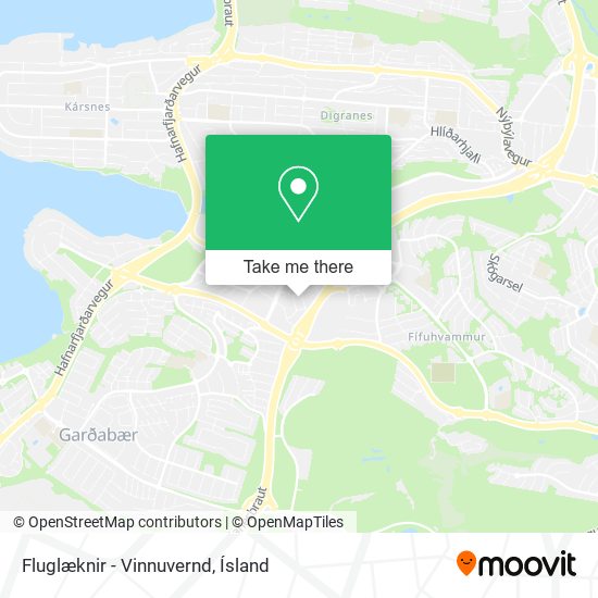 Fluglæknir - Vinnuvernd map