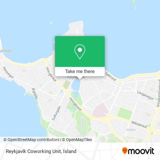 Mapa Reykjavík Coworking Unit