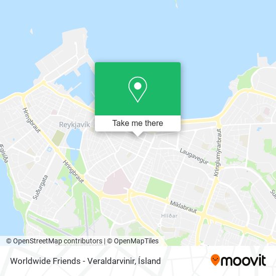 Mapa Worldwide Friends - Veraldarvinir