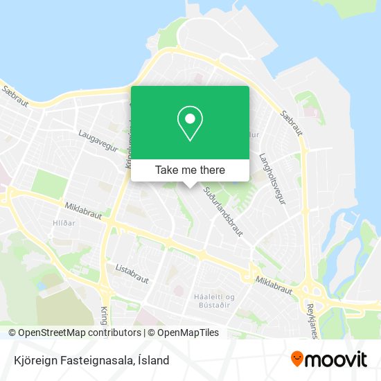Kjöreign Fasteignasala map