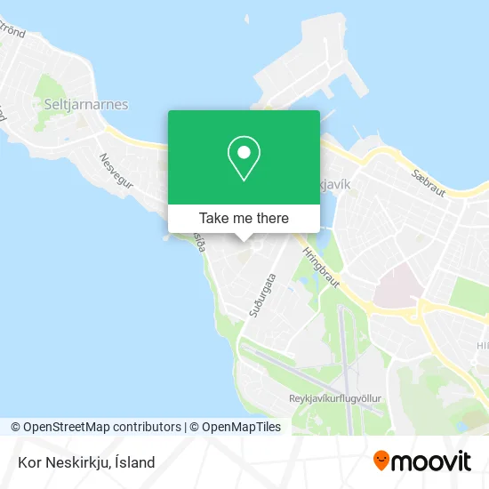 Kor Neskirkju map