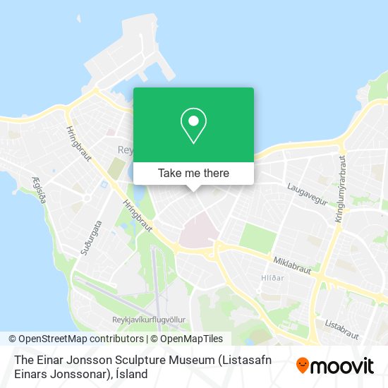 Mapa The Einar Jonsson Sculpture Museum (Listasafn Einars Jonssonar)