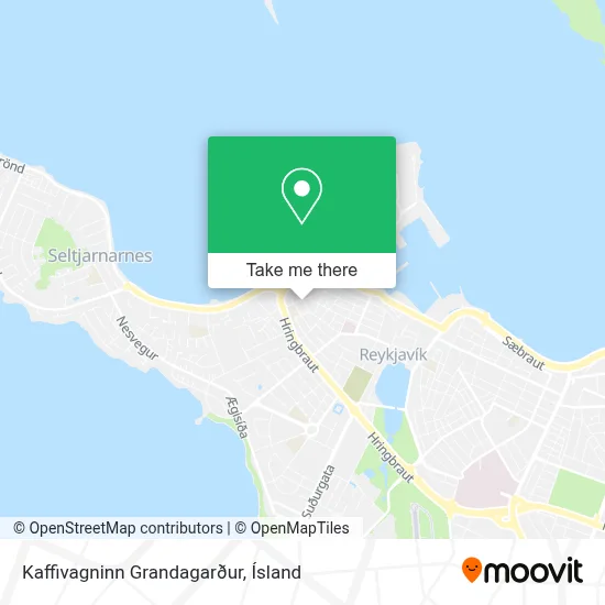 Kaffivagninn Grandagarður map