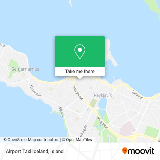 Airport Taxi Iceland map