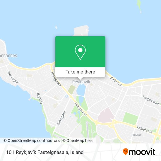 101 Reykjavík Fasteignasala map