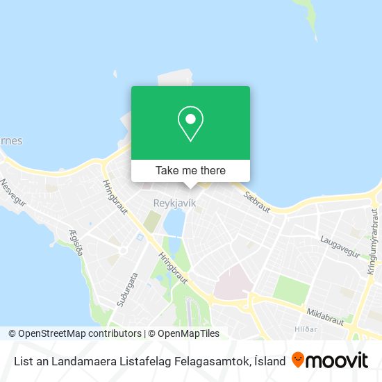 List an Landamaera Listafelag Felagasamtok map