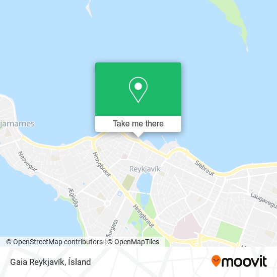 Gaia Reykjavík map